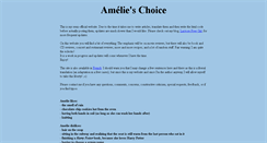 Desktop Screenshot of amelieschoice.com