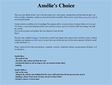 Tablet Screenshot of amelieschoice.com